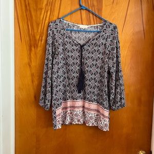 Dept 222 Blouse 100% Rayon